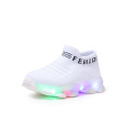 Lighting Lights Laces Footwear Boys kids girls Man Sneakers Box Trainers Frozen Long flashing Led Shoes